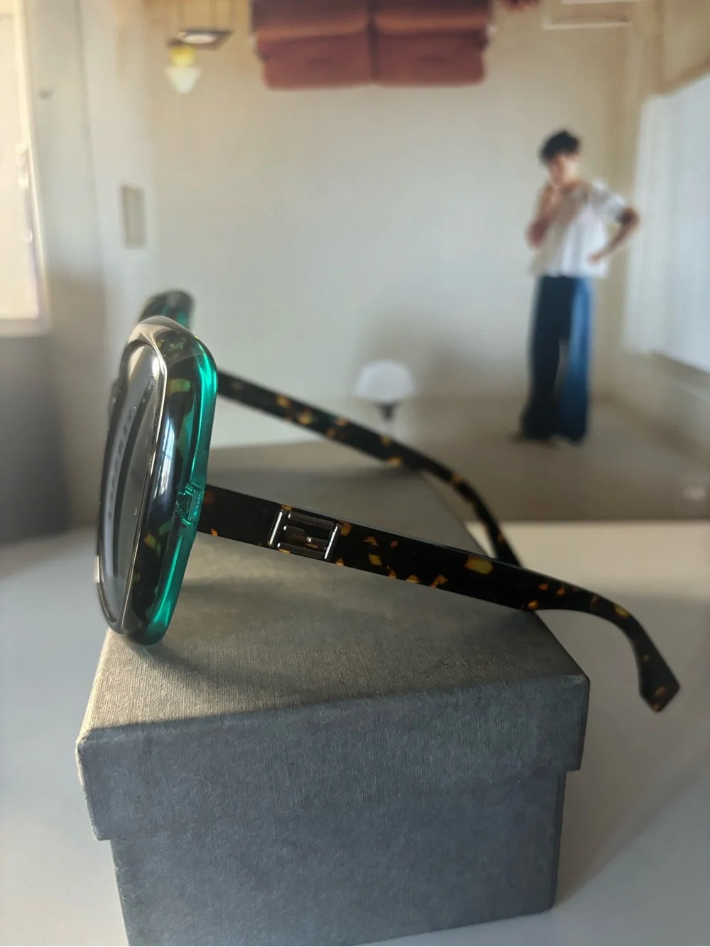 AUTHENTIC 100 Fendi sunglasses Rodo 3ccwar made in Italy brown/turquoise FF0092S